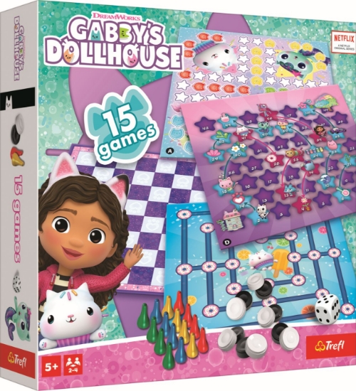 Imagine TREFL GABBYS DOLLHOUSE SET 15 JOCURI CLASICE