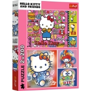 Imagine PUZZLE TREFL 2X200 HELLO KITTY SI PRIETENII