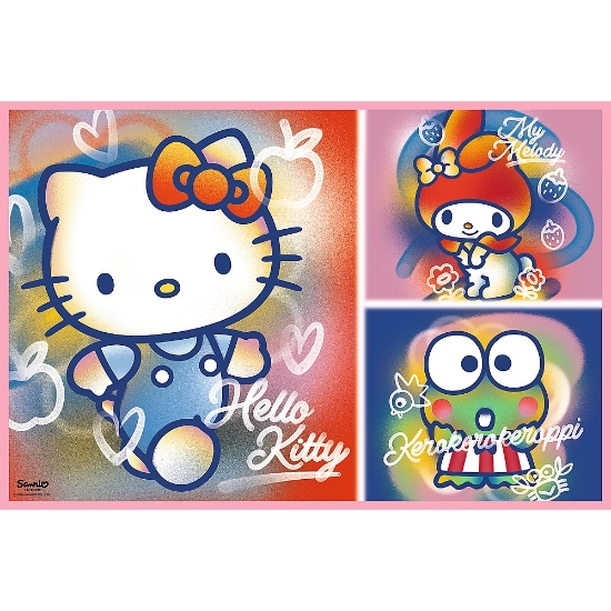 Imagine Puzzle Trefl 2x200 Hello Kitty și prietenii