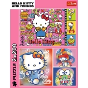Imagine PUZZLE TREFL 2X200 HELLO KITTY SI PRIETENII