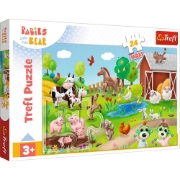 Imagine Puzzle Trefl 24 MAXI Babies and the Bear – Animale la fermă