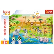 Imagine PUZZLE TREFL 24 MAXI BABIES AND THE BEAR SAFARI