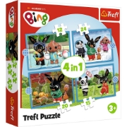 Imagine PUZZLE TREFL 4IN1 ACAMAR FILMS HAPPY BING
