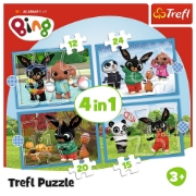 Imagine PUZZLE TREFL 4IN1 ACAMAR FILMS HAPPY BING