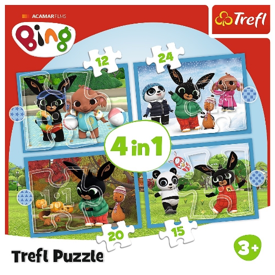 Imagine Puzzle Trefl 4in1 Acamar Films Happy Bing