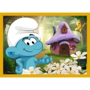 Imagine PUZZLE TREFL 4IN1 STRUMFII VIATA IN SATUL STRUMFILOR