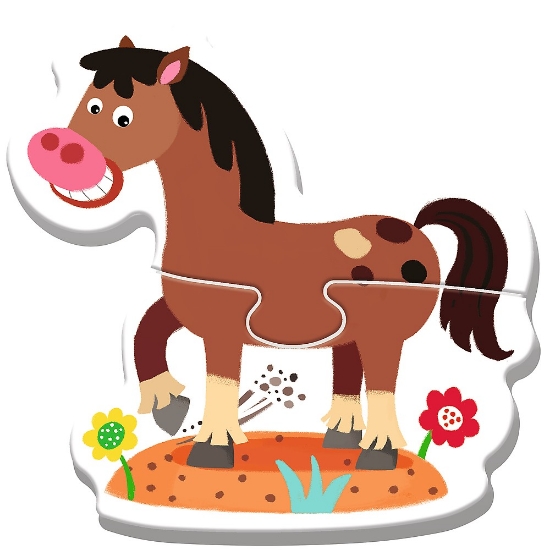 Imagine Puzzle Trefl Baby clasic la fermă 14 piese