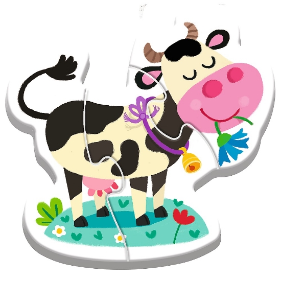 Imagine Puzzle Trefl Baby clasic la fermă 14 piese