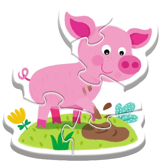 Imagine Puzzle Trefl Baby clasic la fermă 14 piese