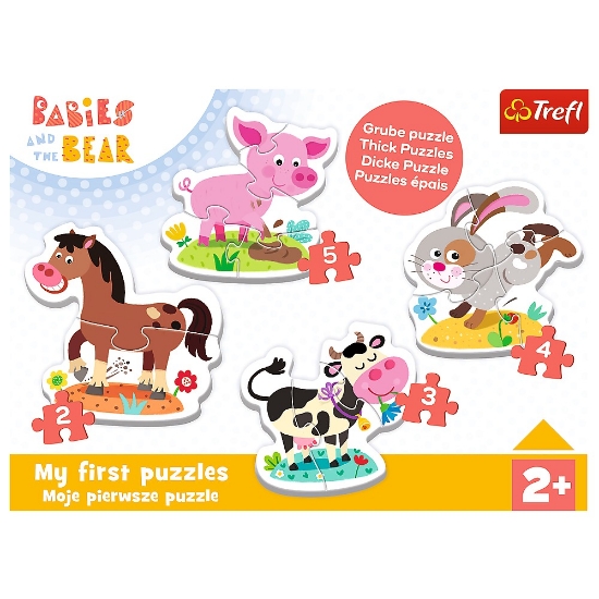 Imagine Puzzle Trefl Baby clasic la fermă 14 piese
