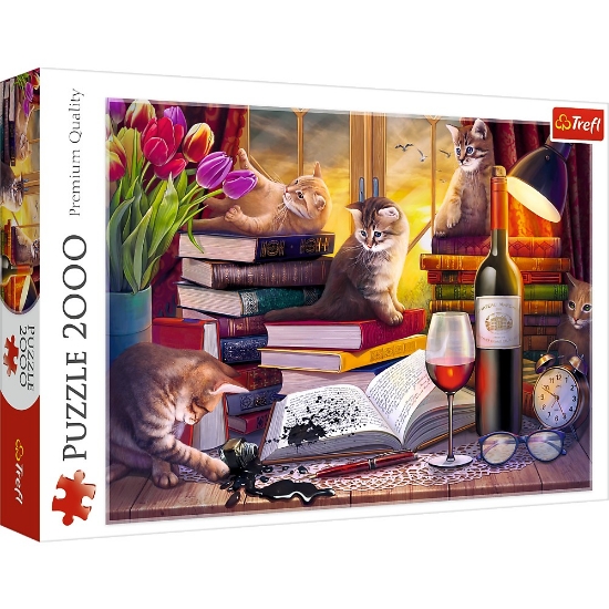 Imagine Puzzle Trefl 2000 Noaptea Pisicilor