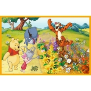 Imagine PUZZLE TREFL 2X24 DISNEY WINNIE THE POOH ZI DE JOACA CU WINNIE SI PRIETENII 