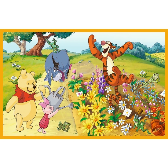 Imagine Puzzle Trefl 2x24 Disney Winnie the Pooh – Zi de joacă cu Winnie și prietenii