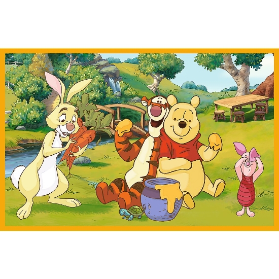 Imagine Puzzle Trefl 2x24 Disney Winnie the Pooh – Zi de joacă cu Winnie și prietenii