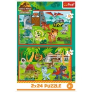 Imagine PUZZLE TREFL 2X70 JURASSIC WORLD UNIVERSUL JURASSIC PARK
