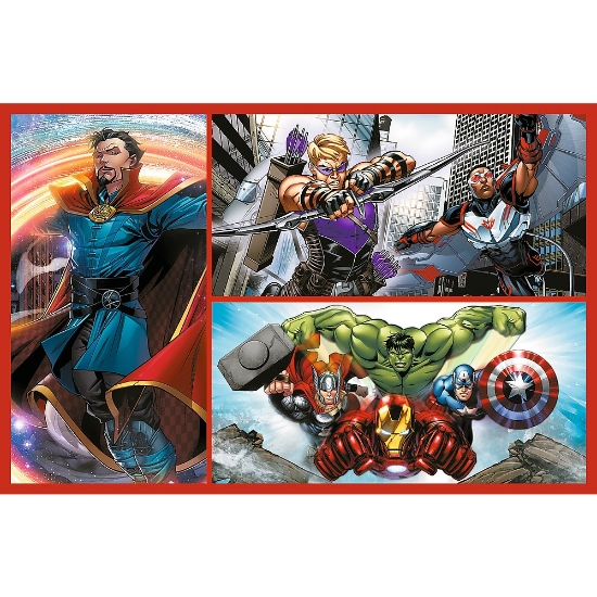 Imagine Puzzle Trefl 2x70 Marvel Avengers – Misiunea super eroilor Marvel Avengers