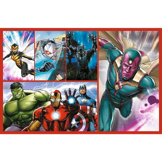 Imagine Puzzle Trefl 2x70 Marvel Avengers – Misiunea super eroilor Marvel Avengers