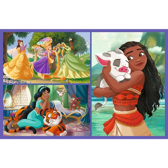 Imagine Puzzle Trefl 2x70 Disney Princess – Viața prințeselor Disney