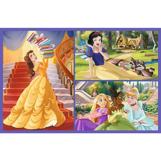 Imagine Puzzle Trefl 2x70 Disney Princess – Viața prințeselor Disney