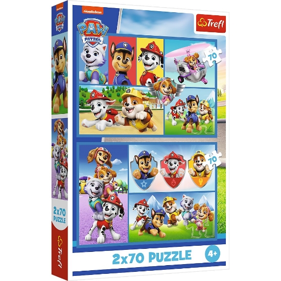 Imagine PUZZLE TREFL 2X70 PATRULA CATELUSILOR ECHIPA CATELUSILOR