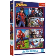Imagine Puzzle Trefl 2x70 Marvel Spider-Man – Aventurile lui Spider-Man