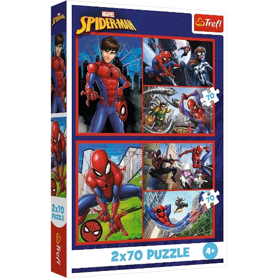 Imagine Puzzle Trefl 2x70 Marvel Spider-Man – Aventurile lui Spider-Man