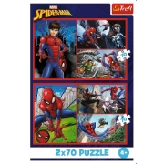 Imagine Puzzle Trefl 2x70 Marvel Spider-Man – Aventurile lui Spider-Man