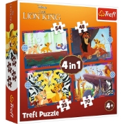 Imagine PUZZLE TREFL 4IN1 DISNEY REGELE LEU