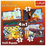 Imagine PUZZLE TREFL 4IN1 DISNEY REGELE LEU