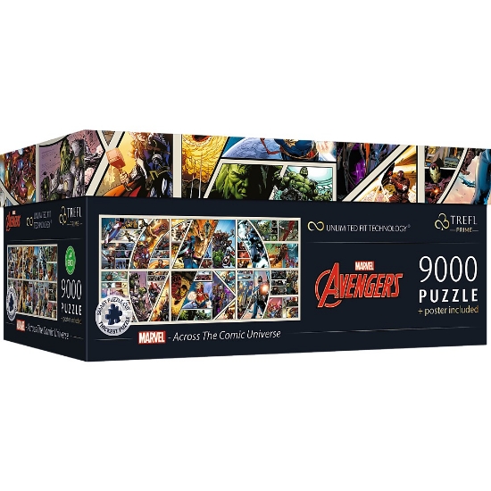Imagine Puzzle Trefl UFT 9000 Marvel Avengers prin universul comic