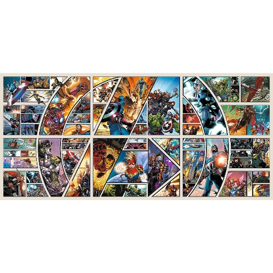Imagine Puzzle Trefl UFT 9000 Marvel Avengers prin universul comic