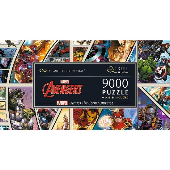 Imagine Puzzle Trefl UFT 9000 Marvel Avengers prin universul comic