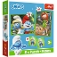 Imagine Puzzle Trefl 2in1 Memo Ștrumfii și prietenii lui