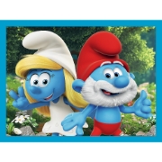 Imagine Puzzle Trefl 2in1 Memo Ștrumfii și prietenii lui