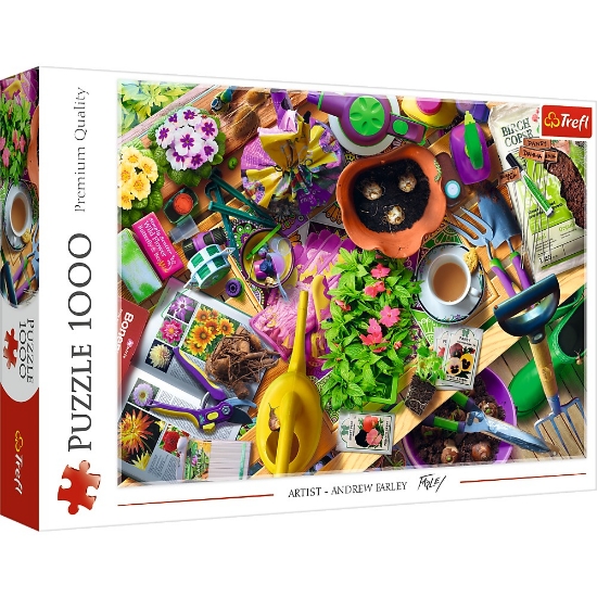 Imagine PUZZLE TREFL 1000 ARANJAREA GRADINII ARTIST ANDREW FARLEY