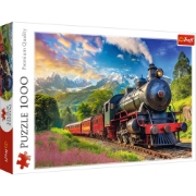 Imagine PUZZLE TREFL 1000 CALATORIE CU TRENUL