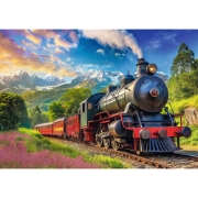 Imagine PUZZLE TREFL 1000 CALATORIE CU TRENUL