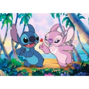 Imagine PUZZLE TREFL 1000 PREMIUM PLUS DISNEY LILO SI STITCH ANGEL SI STITCH LA PLIMBARE