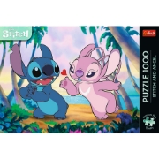 Imagine PUZZLE TREFL 1000 PREMIUM PLUS DISNEY LILO SI STITCH ANGEL SI STITCH LA PLIMBARE