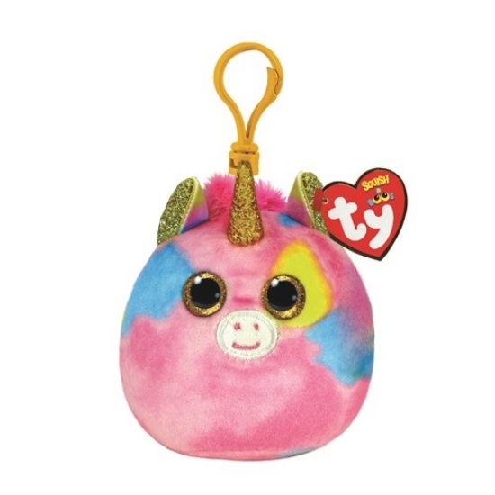 Imagine PLUS BRELOC TY 8.5CM SQUISHY BEANIES FANTASIA UNICORN MULTICOLOR