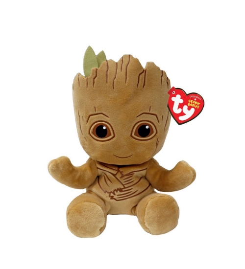 Imagine PLUS TY 15CM BEANIE BABIES SOFT MARVEL GROOT 