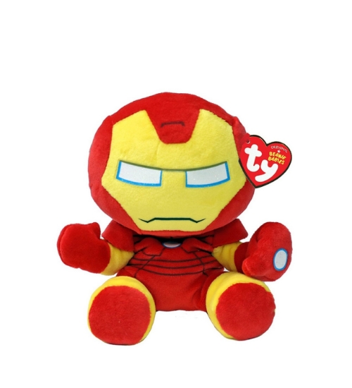 Imagine PLUS TY 15CM BEANIE BABIES SOFT MARVEL IRON MAN