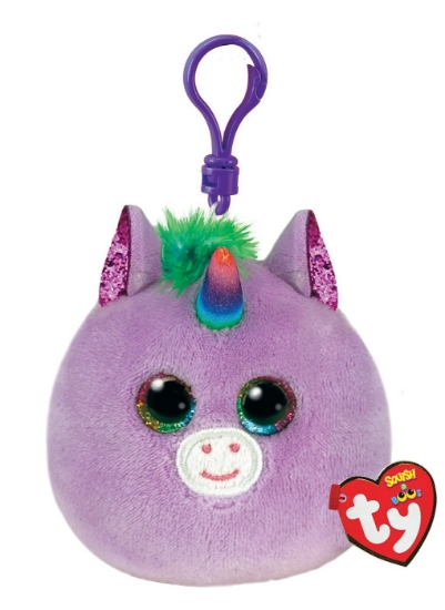Imagine PLUS BRELOC TY 8.5CM SQUISHY BEANIES UNICORN ROSETTE VIOLET