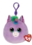 Imagine Plus breloc TY 8.5cm Squishy Beanies unicorn Rosette violet