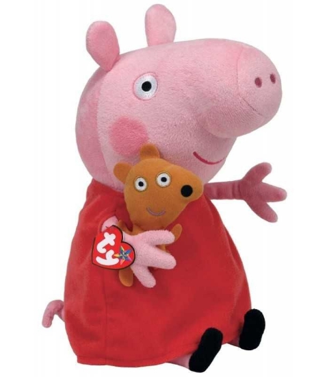Imagine PLUS TY 28CM BEANIE BABIES PEPPA PIG PEPPA