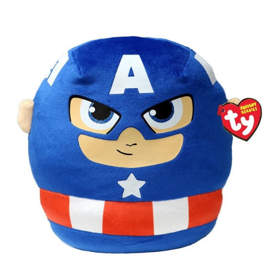 Imagine PLUS TY SQUISHY BEANIES MARVEL CAPTAIN AMERICA 30CM 