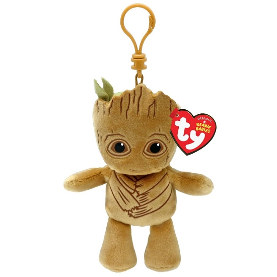 Imagine PLUS BRELOC TY 8.5CM BEANIE BABIES MARVEL GROOT