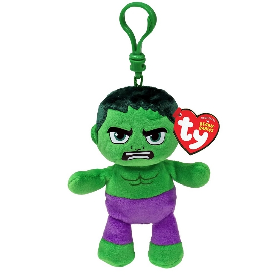 Imagine PLUS BRELOC TY 8.5CM BEANIE BABIES MARVEL HULK