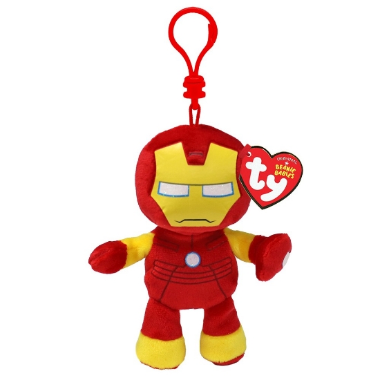 Imagine PLUS BRELOC TY 8.5CM BEANIE BABIES MARVEL IRON MAN
