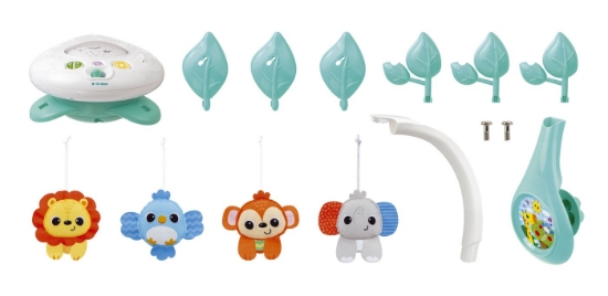 Imagine Carusel muzical cu proiector Winfun – Animăluțe din junglă